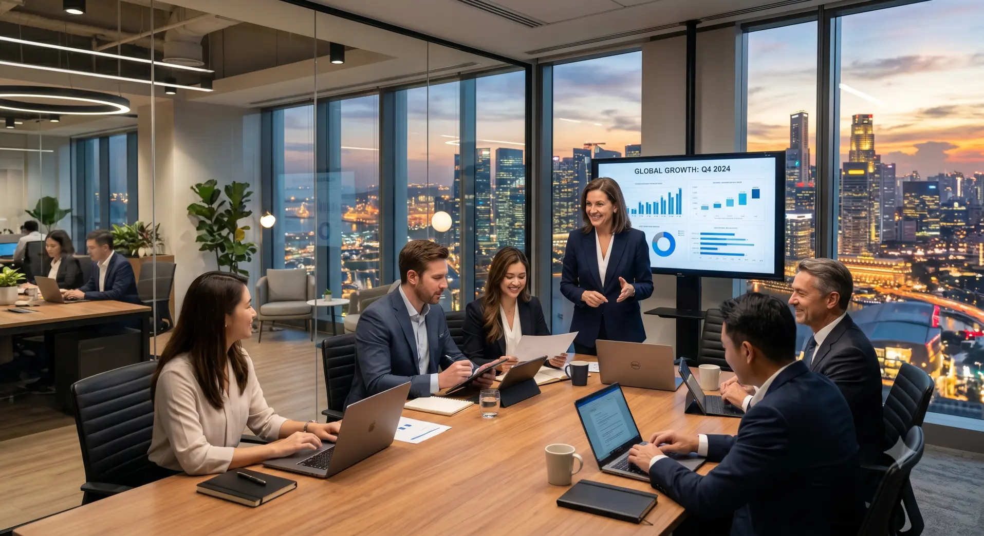 Professionals collaborating in a modern office representing the highest paying jobs in Pakistan